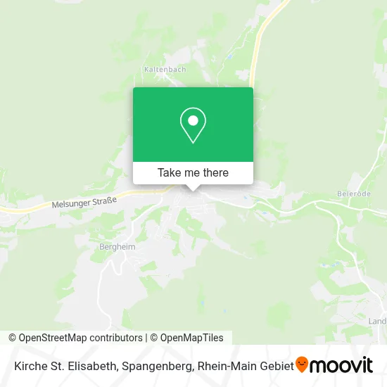 Kirche St. Elisabeth, Spangenberg map