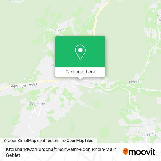 Карта Kreishandwerkerschaft Schwalm-Eder