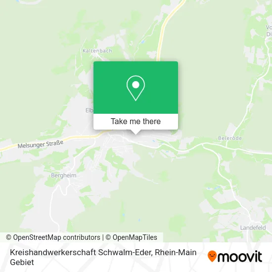 Карта Kreishandwerkerschaft Schwalm-Eder