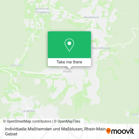 Карта Individuelle Maßhemden und Maßblusen