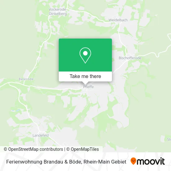 Карта Ferienwohnung Brandau & Böde