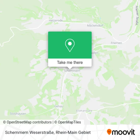 Карта Schemmern Weserstraße