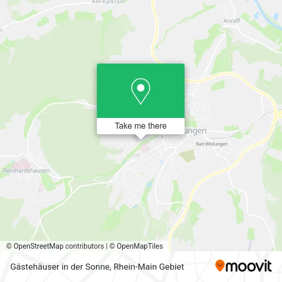 Карта Gästehäuser in der Sonne