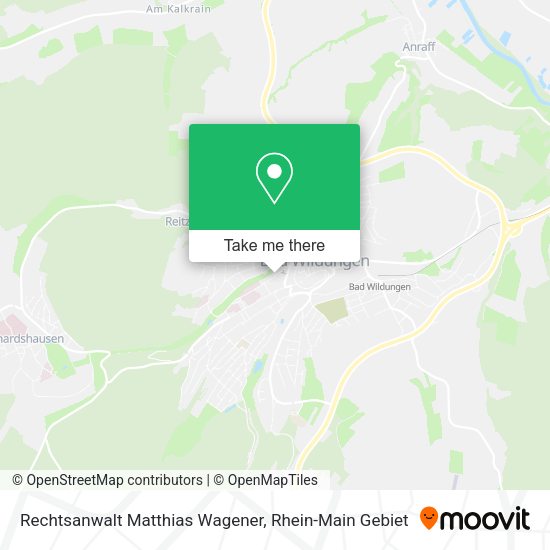 Карта Rechtsanwalt Matthias Wagener