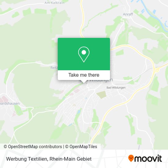 Карта Werbung Textilien