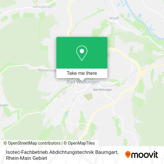 Карта Isotec-Fachbetrieb Abdichtungstechnik Baumgart