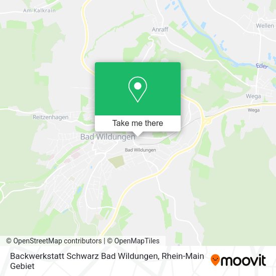 Карта Backwerkstatt Schwarz Bad Wildungen
