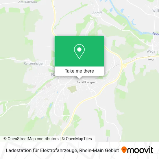 Карта Ladestation für Elektrofahrzeuge