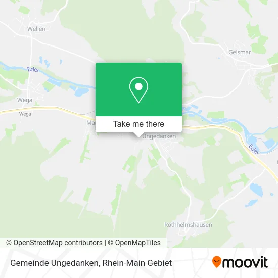 Карта Gemeinde Ungedanken