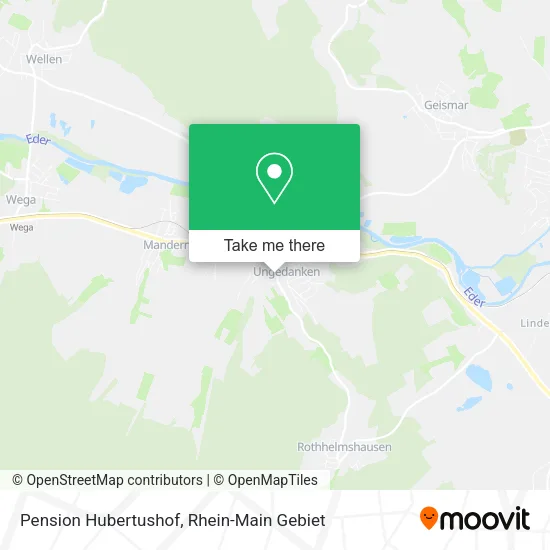 Pension Hubertushof map