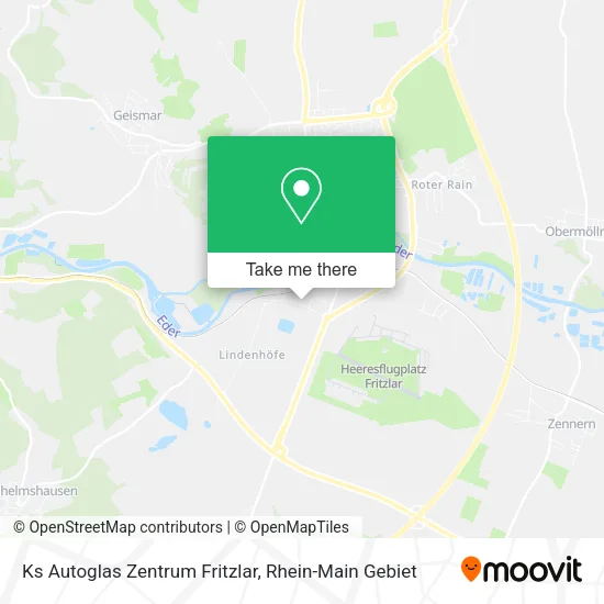 Карта Ks Autoglas Zentrum Fritzlar