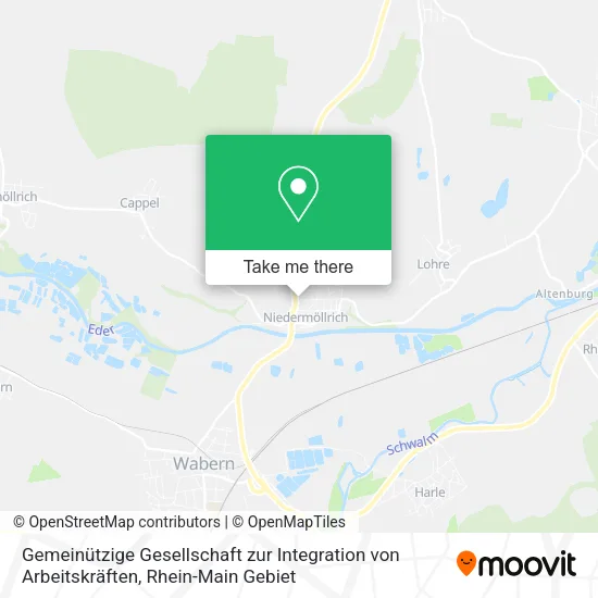 Карта Gemeinützige Gesellschaft zur Integration von Arbeitskräften