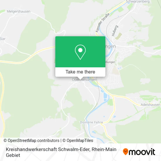 Карта Kreishandwerkerschaft Schwalm-Eder