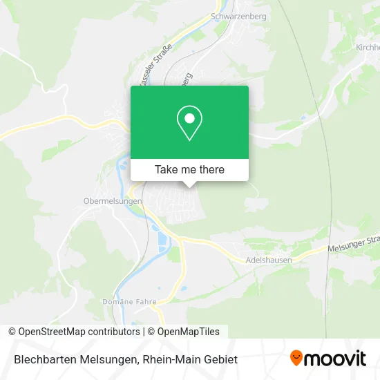 Карта Blechbarten Melsungen