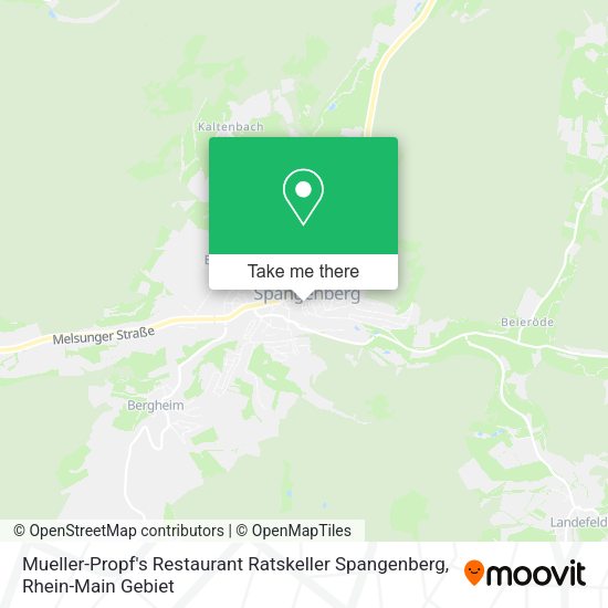 Карта Mueller-Propf's Restaurant Ratskeller Spangenberg
