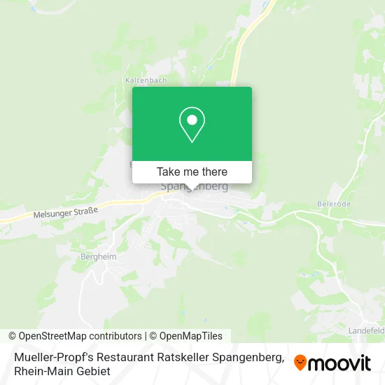 Карта Mueller-Propf's Restaurant Ratskeller Spangenberg