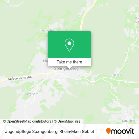 Карта Jugendpflege Spangenberg
