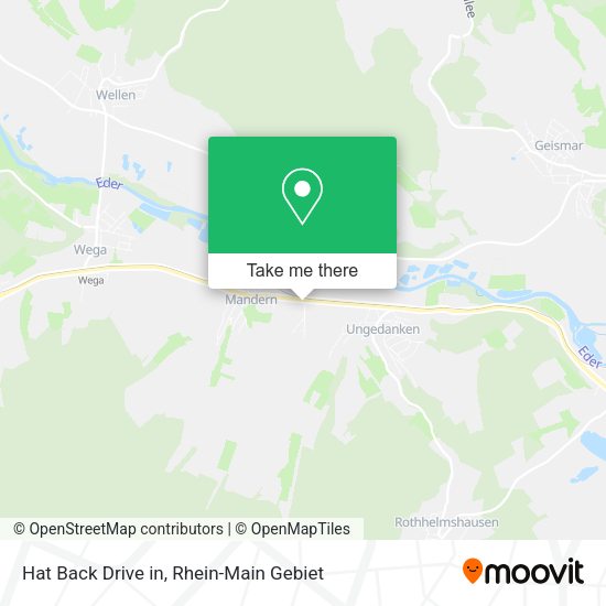 Карта Hat Back Drive in