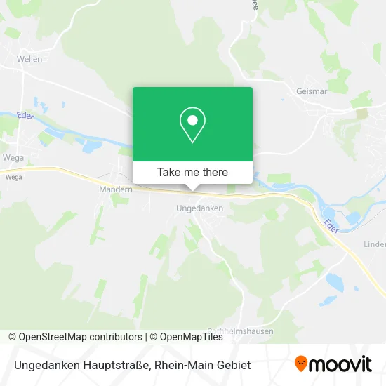 Карта Ungedanken Hauptstraße