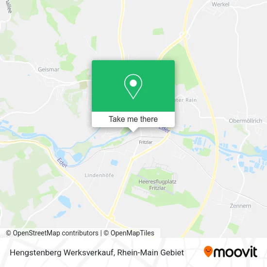 Карта Hengstenberg Werksverkauf