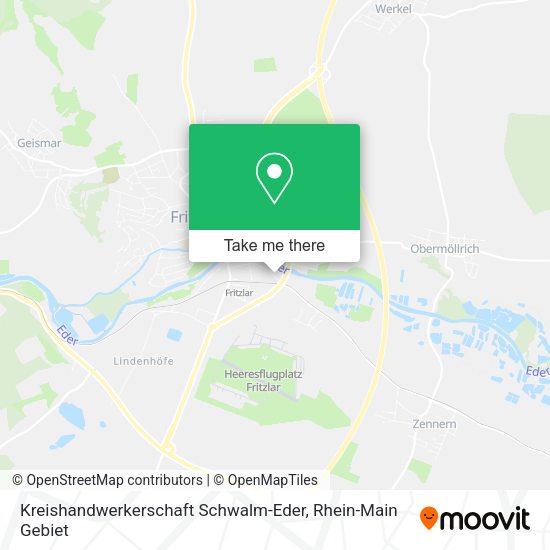 Карта Kreishandwerkerschaft Schwalm-Eder
