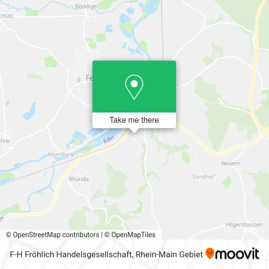 Карта F-H Fröhlich Handelsgesellschaft