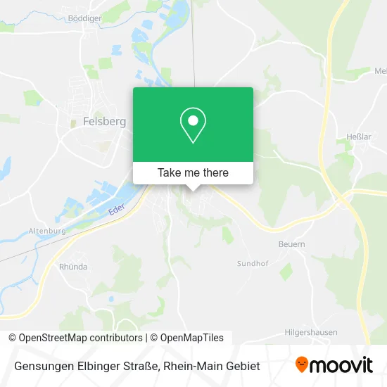 Карта Gensungen Elbinger Straße