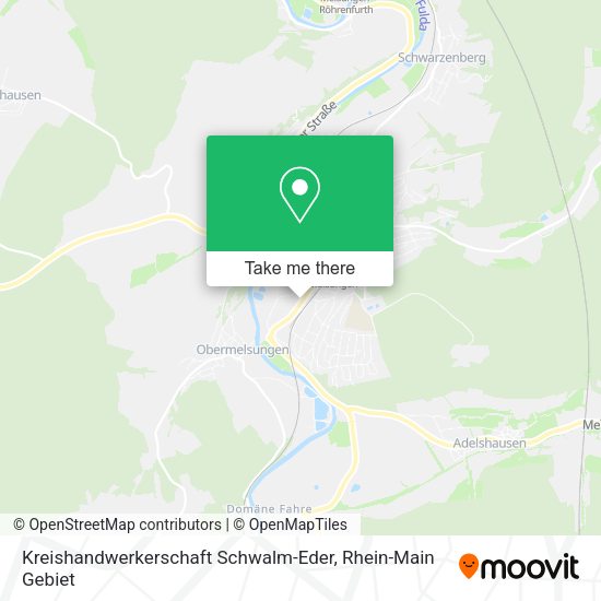 Карта Kreishandwerkerschaft Schwalm-Eder