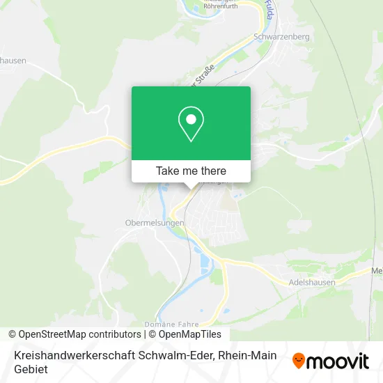 Карта Kreishandwerkerschaft Schwalm-Eder