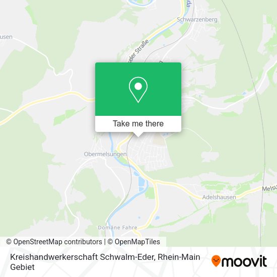 Карта Kreishandwerkerschaft Schwalm-Eder
