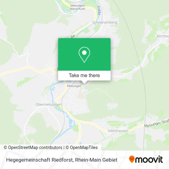 Карта Hegegemeinschaft Riedforst