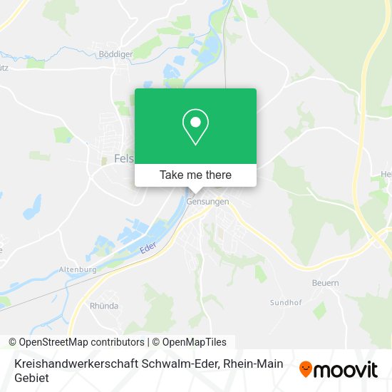 Карта Kreishandwerkerschaft Schwalm-Eder