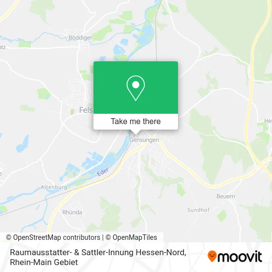 Карта Raumausstatter- & Sattler-Innung Hessen-Nord