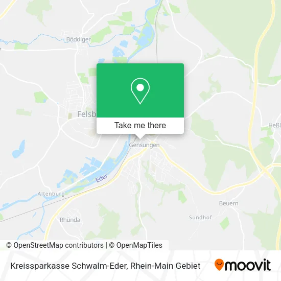 Карта Kreissparkasse Schwalm-Eder