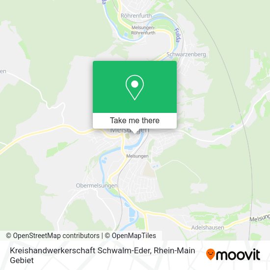 Карта Kreishandwerkerschaft Schwalm-Eder