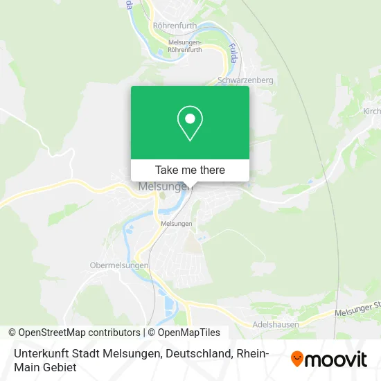 Карта Unterkunft Stadt Melsungen, Deutschland