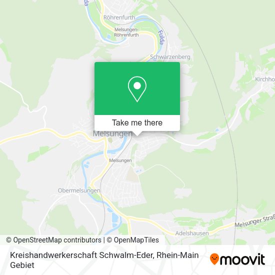 Карта Kreishandwerkerschaft Schwalm-Eder