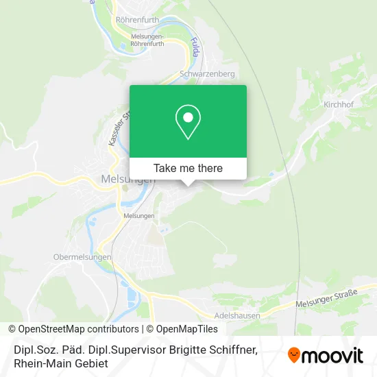 Карта Dipl.Soz. Päd. Dipl.Supervisor Brigitte Schiffner