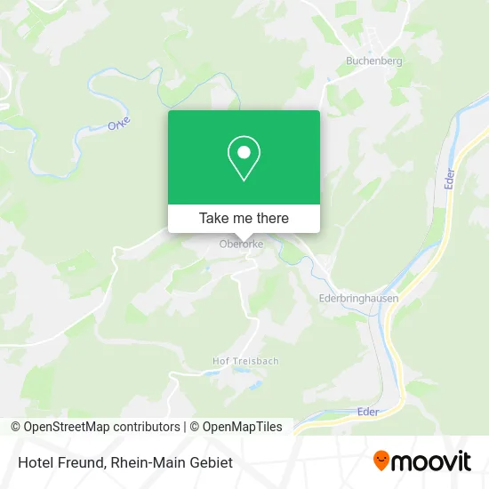 Hotel Freund map