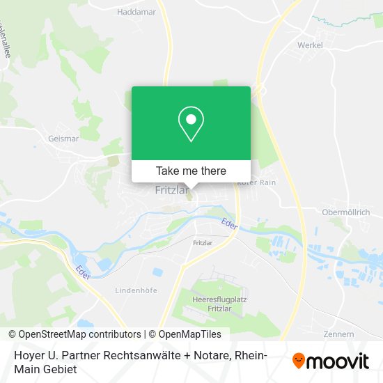 Карта Hoyer U. Partner Rechtsanwälte + Notare