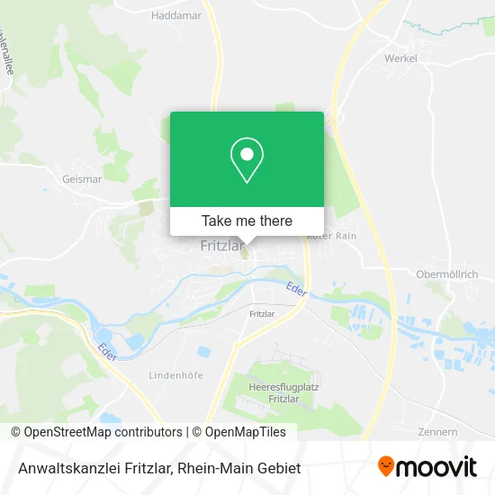 Карта Anwaltskanzlei Fritzlar