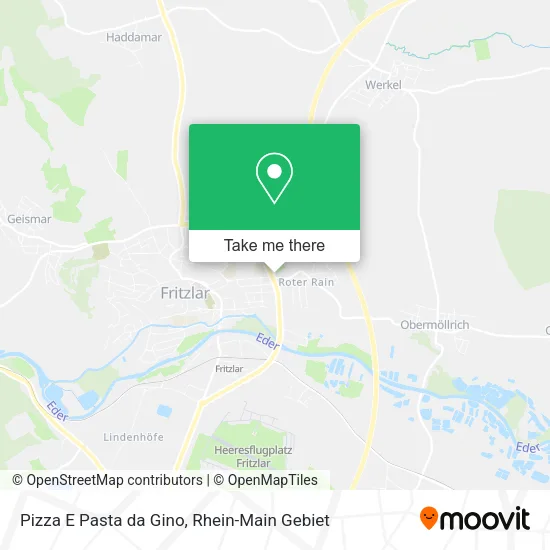 Карта Pizza E Pasta da Gino