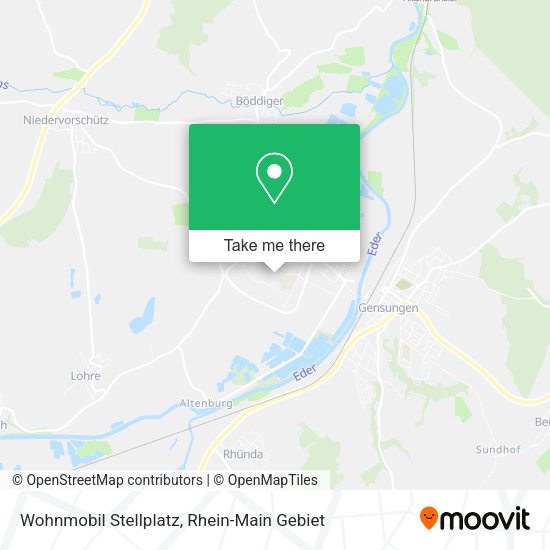 Карта Wohnmobil Stellplatz