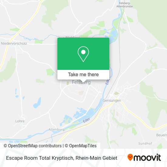 Карта Escape Room Total Kryptisch