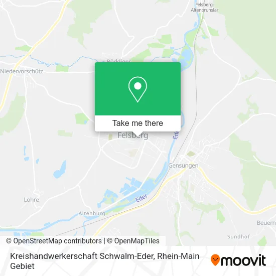 Карта Kreishandwerkerschaft Schwalm-Eder