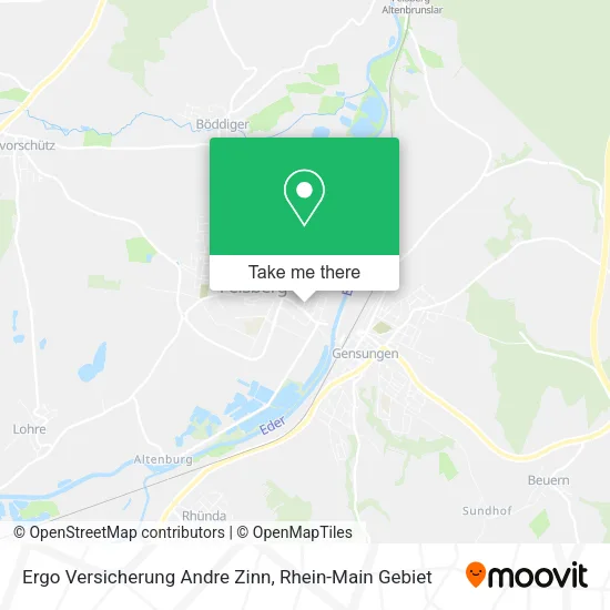 Карта Ergo Versicherung Andre Zinn