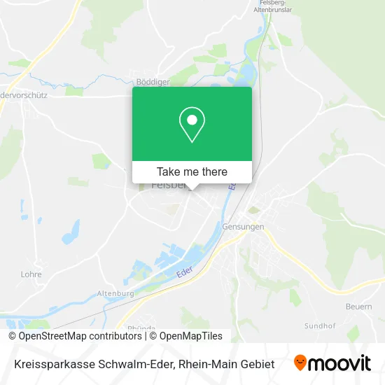 Карта Kreissparkasse Schwalm-Eder