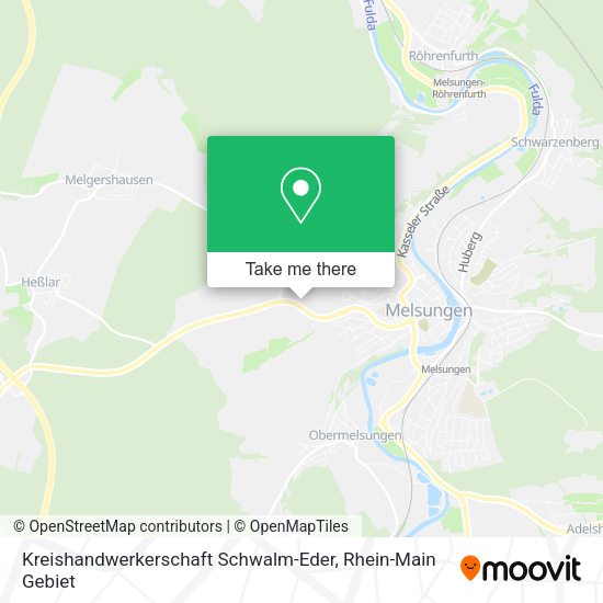 Карта Kreishandwerkerschaft Schwalm-Eder