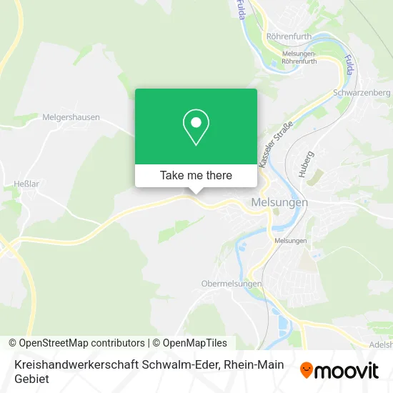 Карта Kreishandwerkerschaft Schwalm-Eder