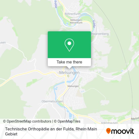 Карта Technische Orthopädie an der Fulda